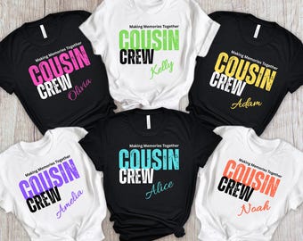 Cousin Crew Shirts, Familienreise Shirt, Cousins T-Shirts, passendes Cousin Shirt, Familien Cousin Geschenke, Cousin Urlaubs Shirt