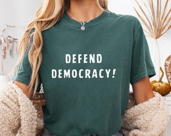 Political Shirts, Protect Democracy Shirt, Tee,Anti Fascism Top, Anti-Trump Shirt, Women Rights Tee Shirt, Democrat Shirt Women
