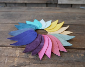 Leather Earrings-Leather Teardrop Earrings- Rustic Boho Chic-2.5"Pre-Cut Earrings-Diy Craft Supplies