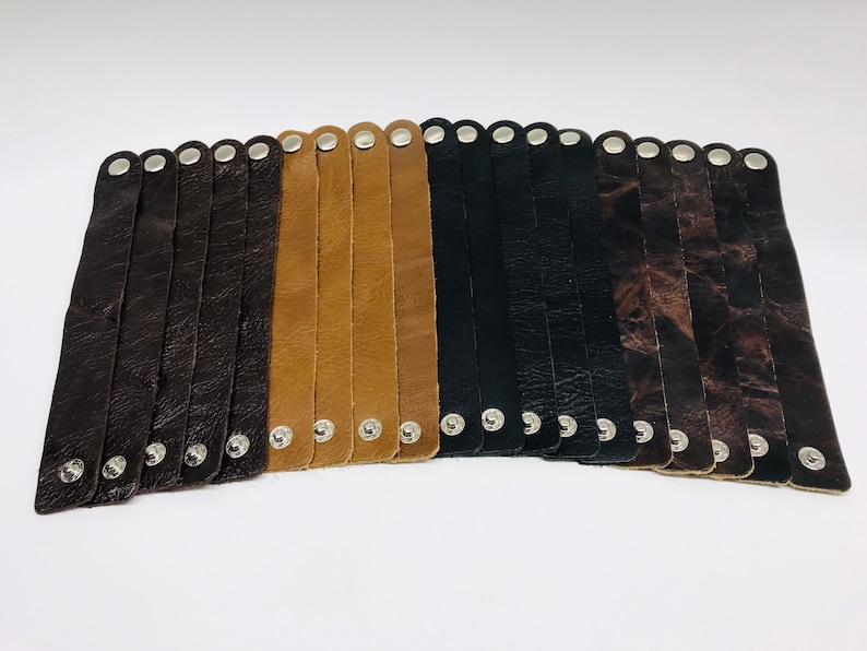 1 Inch Wide Leather Cuff / Bracelet Blanks. Single or Etsy Israel