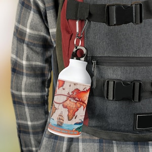 Botella deportiva de aventura, botella de agua de viaje, matraz para acampar al aire libre, equipo de senderismo