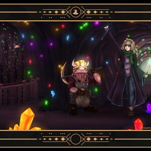 "Echoes of Velmora ""Magische Postkarten-Kollektion""." Zwergenhöhle