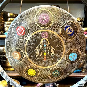 27&quot; Seven Chakra Gong: Sound Healing, Meditation, Yoga