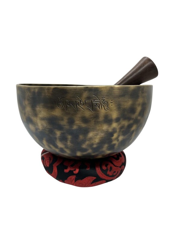 7インチ フルムーンシンギングボウル、瞑想ボウル、ヨガボウル