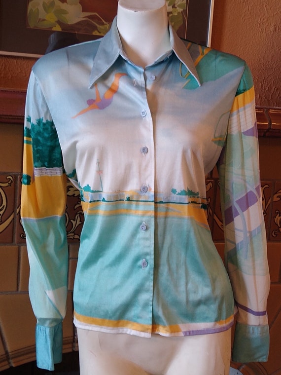 1970s NIK NIK Shirt blouse L