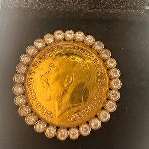 Coin Ring 21k Gold plated