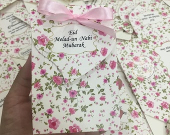 Custom Wedding Treat Box with Ribbon • Bride & Groom Illustration • Elegant Party Packaging • Personalized Nikah/Mehndi Favor