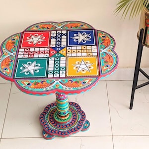 Salontafel schaken en ludospelen