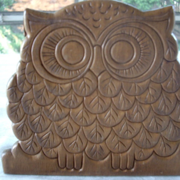 Vintage Owl Napkin Holder