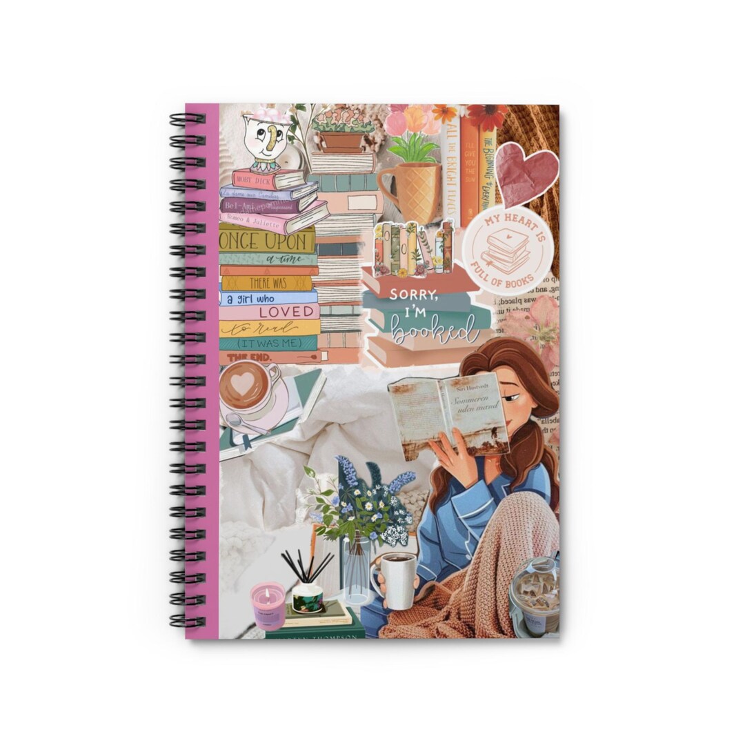Cozy Book Lover Spiral Notebook: Ruled Pages, 6x8 - Etsy