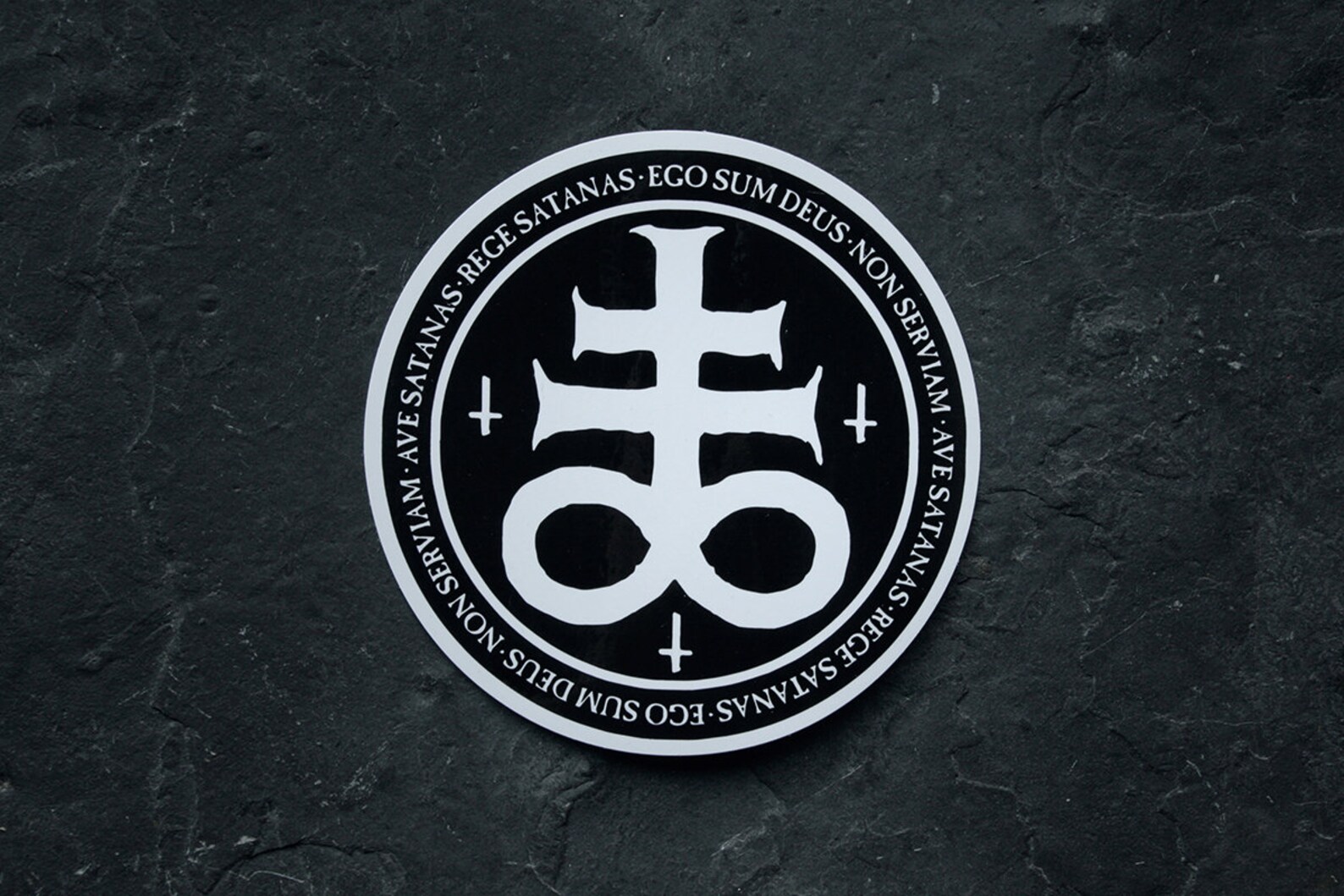 Leviathan Cross With Text Vinyl STICKER - Etsy