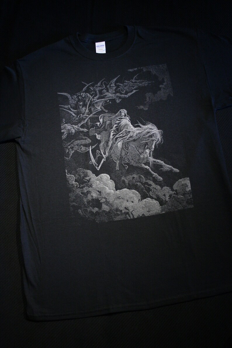 DEATH Gustave Dore Illustration T-shirt - Etsy