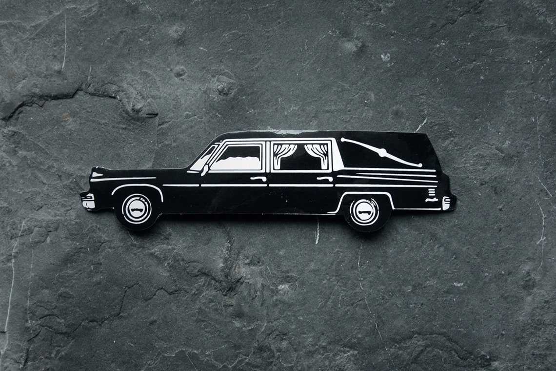 Hearse Funeral Wagon Vinyl STICKER Etsy Australia