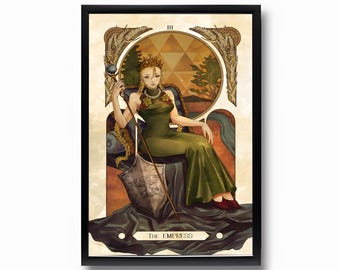 Street Fighter Cammy (The Empress) Tarot-Inspired Poster – Premium Vector Design