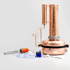 Electric distiller | Electric Oil Extractor | Electric Essential Oil Distiller | Steam Distiller for Essential Oil Extraction - 7,5Gal