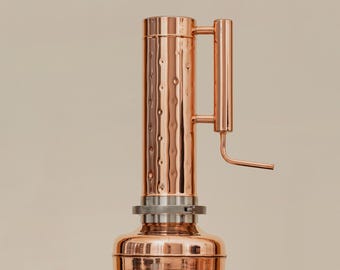 Distillatore per oli essenziali, Estrattore di olio, Alambicco in rame, Distillatore in rame, Alambicco in rame, Distillatore in alambicco per oli essenziali 1,1 Gal (4L)