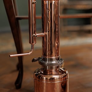 Copper Essential Oil Distiller, Essential Oil Steam Distillation Equipment, Hydrosol Distiller Set - Set for Beginners, Perect for Gift