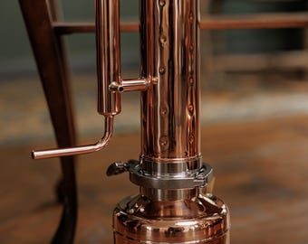 Distillatore di oli essenziali in rame, attrezzatura per la distillazione a vapore di oli essenziali, set di distillazione di idrosol - set per principianti, perfetto come regalo
