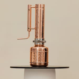 Destilador de aceites esenciales de cobre / Equipo de destilación por vapor de aceites esenciales - Juego de destilador de hidrosol - (0,8 galones/3 l)