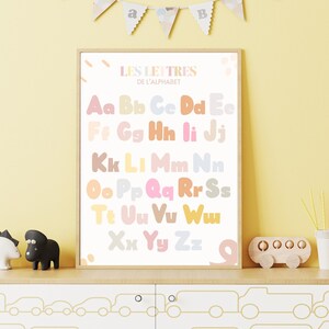 Lernposter Farben lernen, digitaler Download, für Kinder, Buntstifte, Pastellfarben
