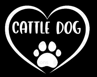 Cattle Dog Heart Paw