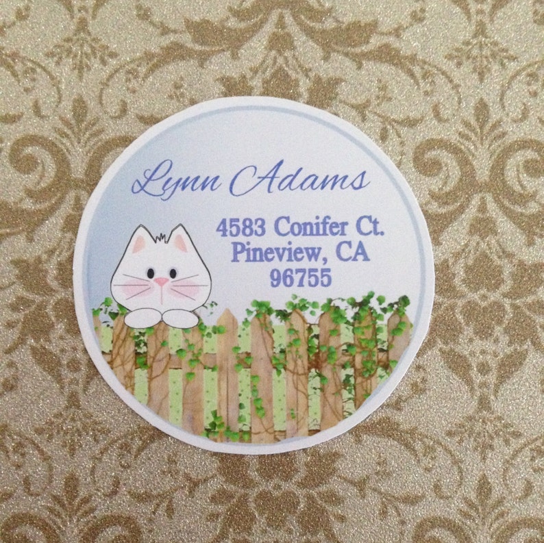 Cat Return Address Labels