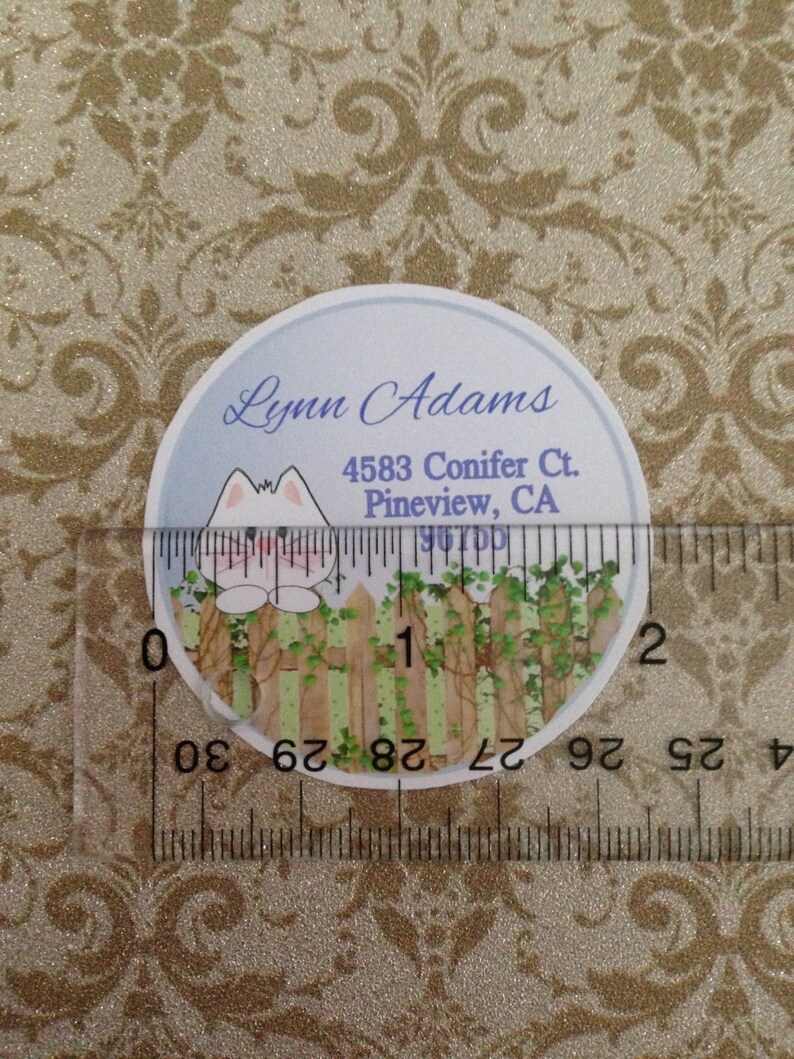 Cat Return Address Labels