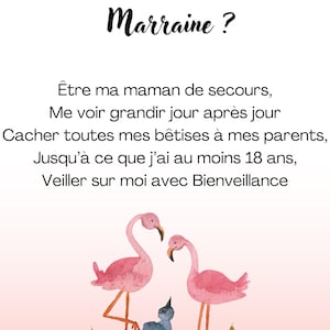personalized poster announcing Godfather or Godmother