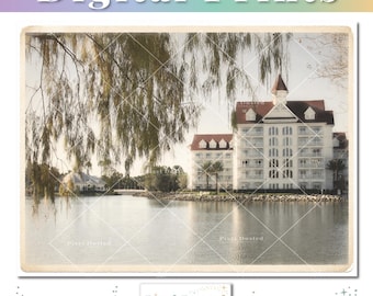 Grand Floridian Disney Resort & Lake View | WDW Photography Wall Art | Home Decor | Instant Digital Download | Victorian Romantic Travel Art