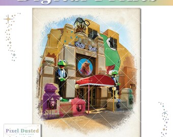 Muppets Stage 1 Co Store Artwork | Muppets Courtyard Hollywood Studios Inspired | WDW Disney Poster | Disney Home Decor | Instant Download