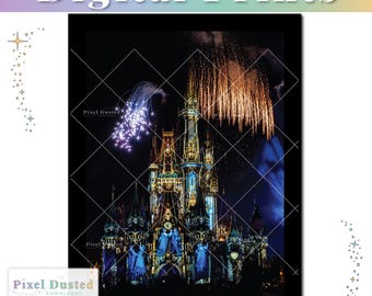 Halloween Spirited Castle Dancers | Mickey's Not So Scary Party Magic Kingdom Artwork | Boo To You | Disney World Home Decor | WDW Poster