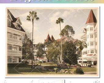 Grand Floridian Disney Grounds View | WDW Photography Wall Poster | Home Decor | Instant Digital Download | Victorian Romantic Travel Art