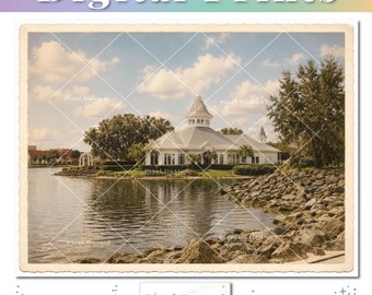 Grand Floridian Wedding Chapel Artwork | Disney Resort Photography | WDW Home Decor Poster | Instant Download | Victorian Romantic Travel
