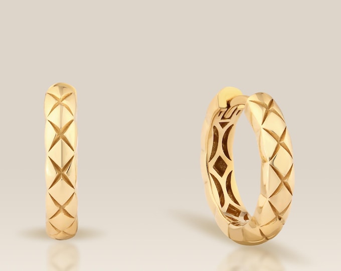 Statement Earrings, Gold Hoop Earrings, 14K Gold Earrings, Huggie Hoop Earrings, Diamond Earrings, Dainty Earrings, Rose Gold Earrings