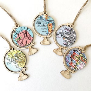 San Francisco Bay Area Map Ornament, Custom City Map Ornament, Christmas Gifts under 25 image 1