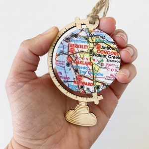 San Francisco Bay Area Map Ornament, Custom City Map Ornament, Christmas Gifts under 25 5. East Bay Colorful