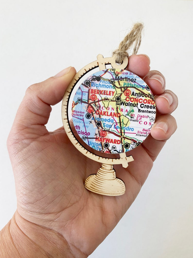 San Francisco Bay Area Map Ornament, Custom City Map Ornament, Christmas Gifts under 25 5. East Bay Colorful