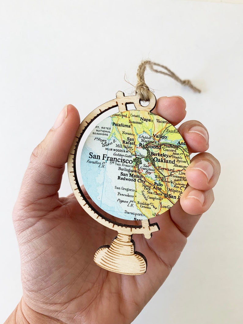 San Francisco Bay Area Map Ornament, Custom City Map Ornament, Christmas Gifts under 25 1. Bay Area