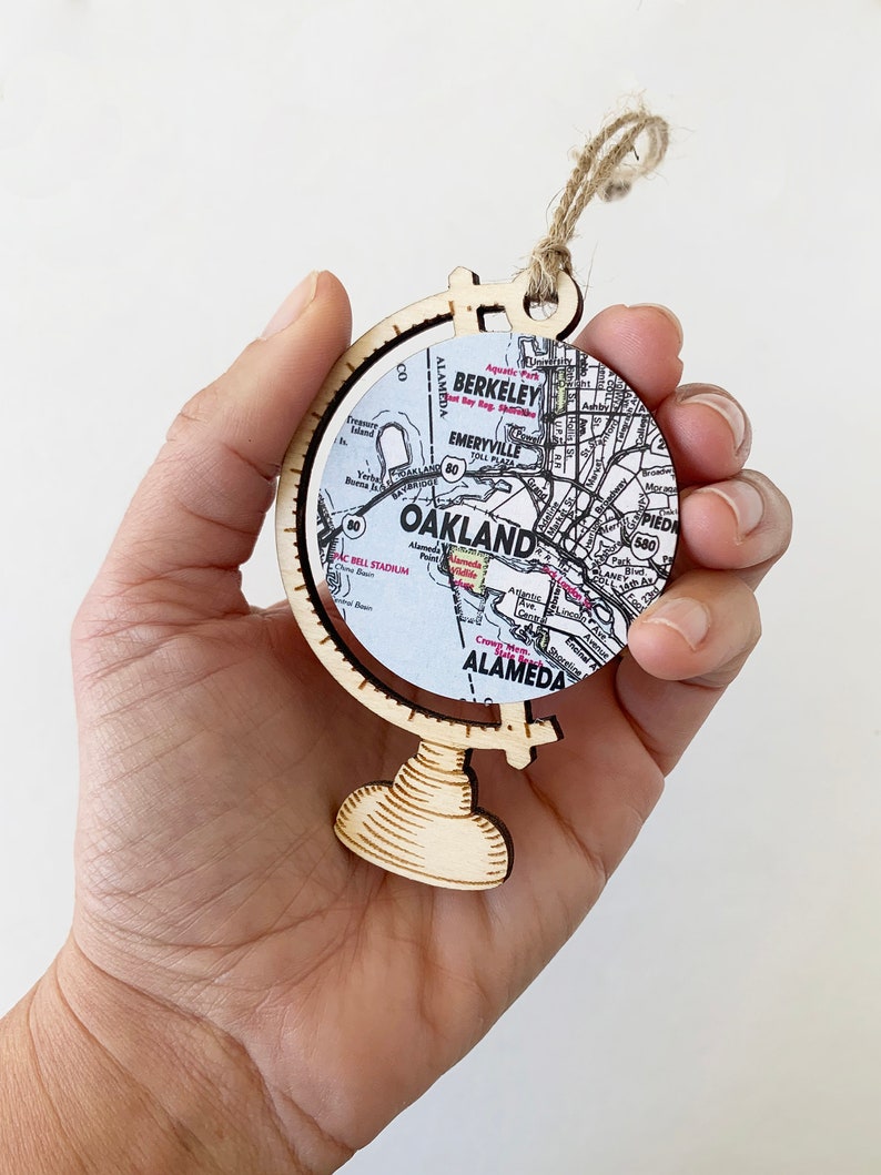 San Francisco Bay Area Map Ornament, Custom City Map Ornament, Christmas Gifts under 25 4. East Bay