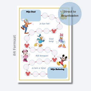 Dutch Reward Chart – Mickey