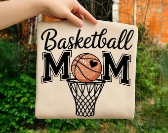Basketball Png, Basketball Maman Png, Basketball Maman Png Le Jour Du Match De Basket-ball Png, Basketball Maman Png Sublimation, Conception De Chemise Png De Basketball Rétro À Paillettes