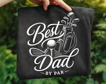 Najlepszy tata według Par SVG Sublimation Designs | Pakiet Golf Fathers PNG SVG