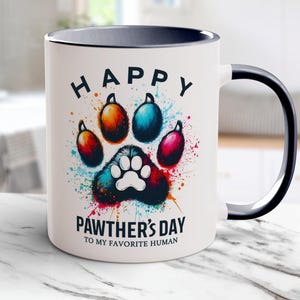 ハッピーパパデーマグラップPNG 父の日 犬 お父さんマグ 昇華デザイン 11オンス 15オンス マグラップ グラフィック画像 ペットオーナーギフト デジタル製品