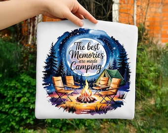 The Best Memories are Made Camping Png Sublimation Design for Shirt Watercolor Camping Graphic Night Camp Png UV DTF Stickers Ready to Print