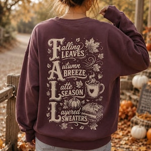 Fall PNG SVG | Cozy Season Png | Autumn Breeze Sweater Weather Png | Fall Shirt Png Dtf Transfers