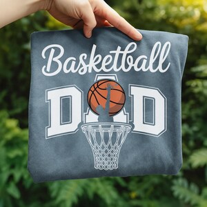 Basketball Dad Png, Basketball Png, Basketball Game Day Png Shirt Design, Basketball Lover Png Sublimation Designs Retro Basketball Team Png image 3