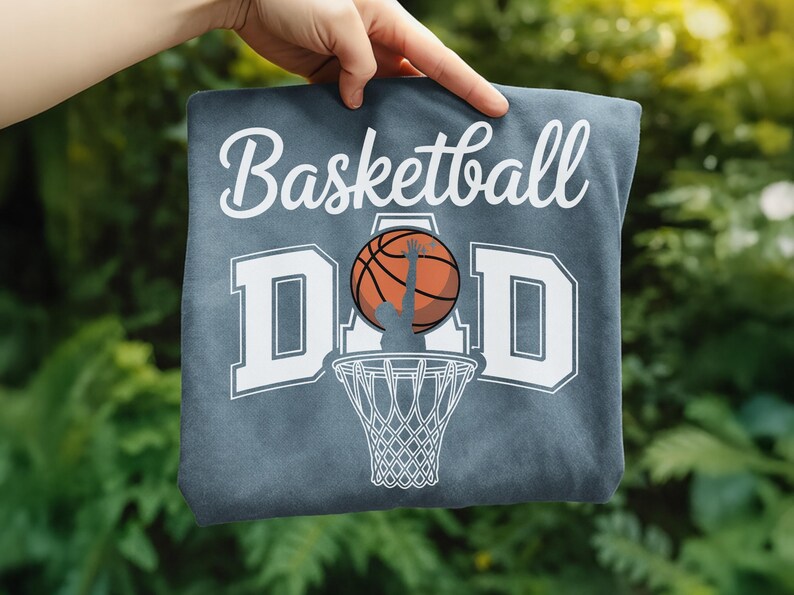 Basketball Dad Png, Basketball Png, Basketball Game Day Png Shirt Design, Basketball Lover Png Sublimation Designs Retro Basketball Team Png image 3