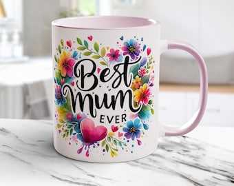 Best Mum Ever Mug Png Mothers Day Png Trendy Mum Clipart Digital Download Mum Sublimation Png Dtf Transfer Gift From Daughter Mug Wrap