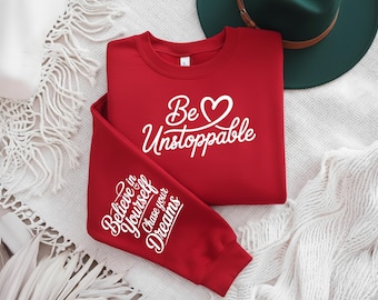 Be Unstoppable Believe in Yourself Svg Png Sleeve Design, Positive Daily Affirmations, Self Love Svg, Motivational Svg, Inspirational Svg