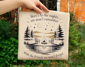 Camping Friends Png Digital Print Camping Shirt Design Dtf Transfers Camping Quotes Sublimation Designs Camping with Chairs and a Fire Png